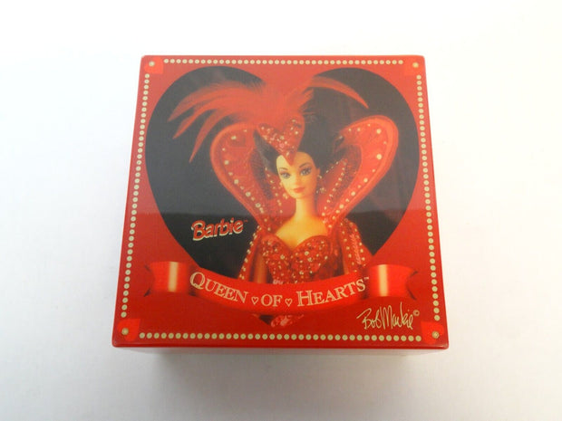 1995 Vintage Mattel/Enesco Barbie Queen Of Hearts Bob Mackie Musical Jewelry Box