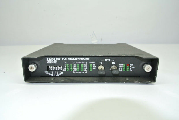 TCCOM T1/E1 Fiber Optic Modem TC1630S-01-ST-1-12