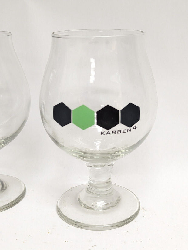 Karben4 Brewing Wisconsin Belgian Beer Glass - Set of 2 Glasses