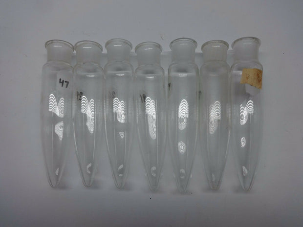 Lot of (7) Kimax 35ml Conical Centrifuge Culture Tubes