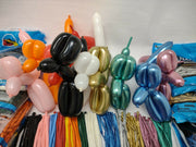 CHOOSE QTY AND COLOR: Qualatex 260Q twisting animal balloons, BEST in US, chrome