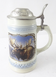 Vintage Moose Decorative Stein Made In Germany