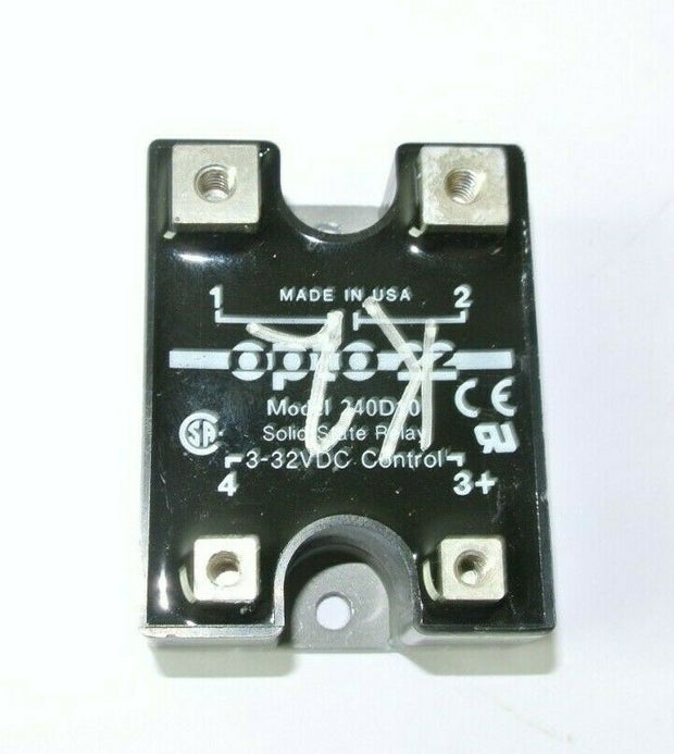 Opto 22 240D10 240 VAC, 10 Amp, DC Control Solid State Relay (SSR)