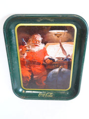 Vintage Coca Cola Santa Good Boys and Girls Serving Tray