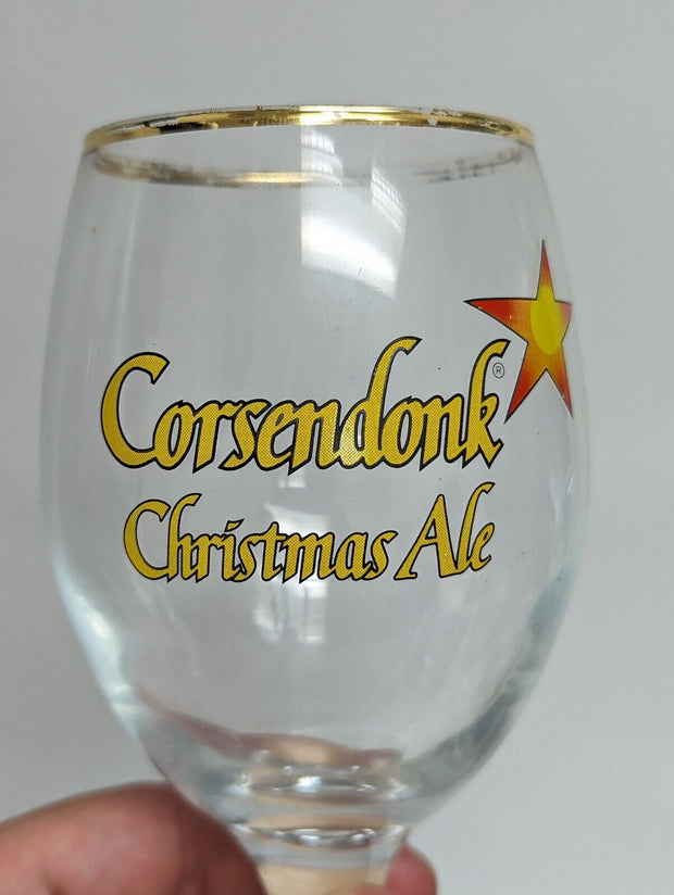 Corsendonk Christmas Ale Belgian Beer Glass Brasserie du Bocq - Set of 4