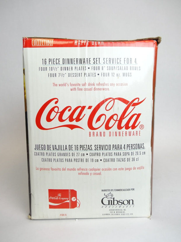Vintage Coca Cola 13pc Polar Bear Dinnerware Set (Missing Service for 1)