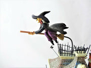Jim Shore Haunted House Wicked Lighted Sound Witch Animated Halloween - DAMAGED