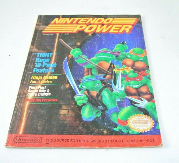 Nintendo Power May/June 1989 - Teenage Mutant Ninja Turtles w/ Poster