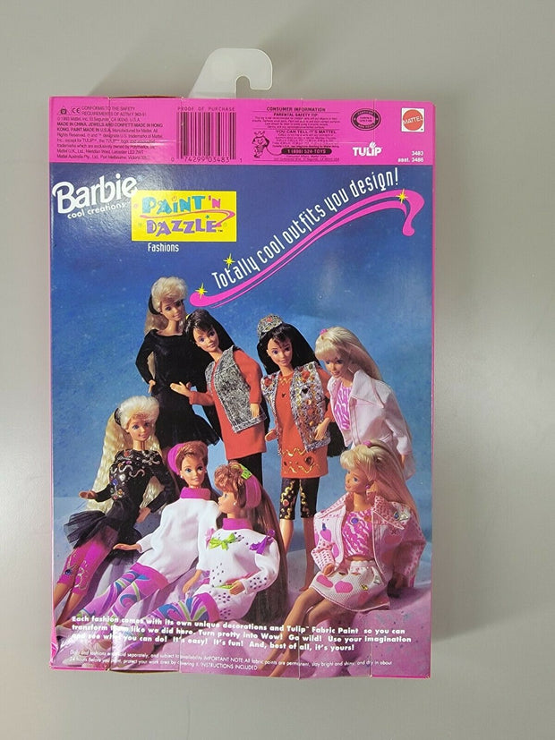 Barbie Paint and Dazzle Fashions, Mattel 3483, 1993 NRFB