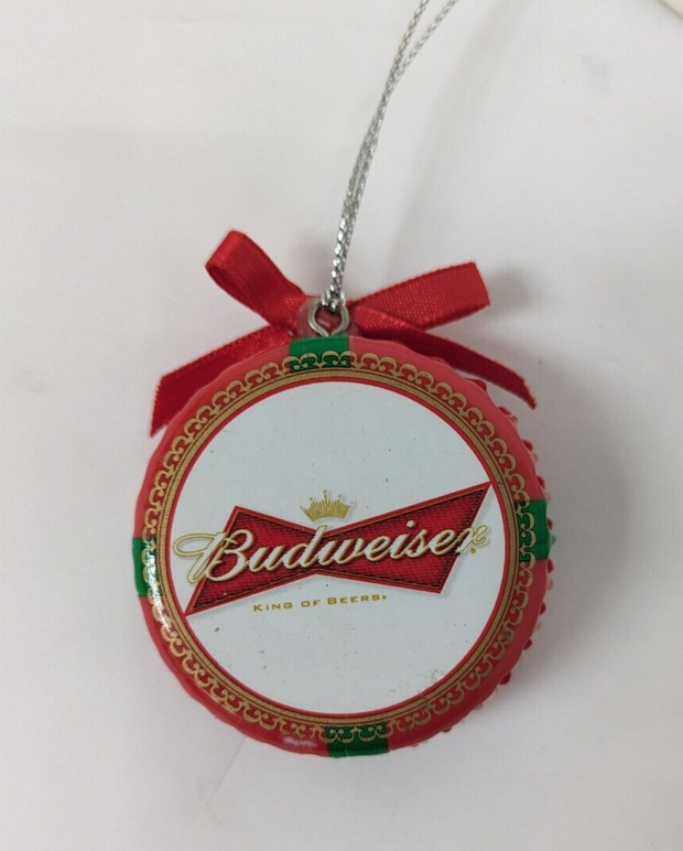 Budweiser King Of Beers Bottlecop Style Christmas Tree Ornament