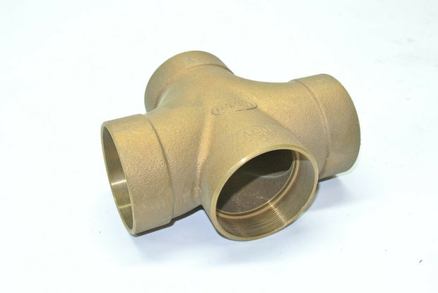 NIBCO 2", Cast Bronze DWV Double Tee, Drain, Waste & Vent Pipe Fitting