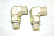 Eaton Weatherhead Pipe Fitting 90 Degree Elbow, 1/2" Male to 5/8" Male- Lot of 2