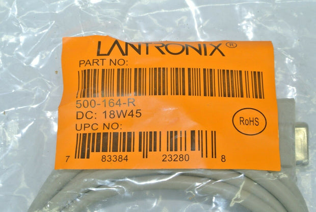 Lot of (2) NEW Lantronix DB9F to DB9F 6ft Null Modem Cables 500-164-R 17W36