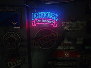 Vintage Icehouse Ice Brewed Beer Neon Sign 25"x20" Man Cave, Pub Lighting