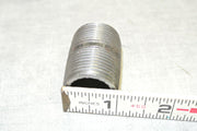 Steel Nipple Threaded Pipe Fitting, 1" OD x 1-1/4" Length - Lot of 5