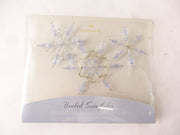 2001 Beaded Snowflakes - Blue, Frostlight Faeries QP1712