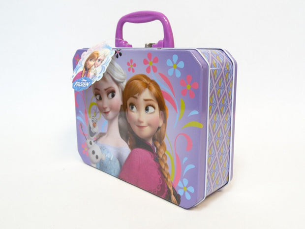 Disney Frozen Anna Elsa Olaf Collectible Embossed Tin Lunch Box
