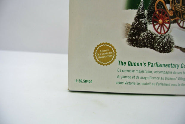 Dept 56 Dickens' Village THE QUEEN'S PARLIAMENTARY COACH #58454 - New