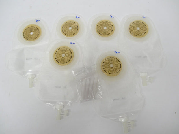 Box of 6 Coloplast Assura 12474 Extended Wear 3/8"-2-1/8" Urostomy Pouches