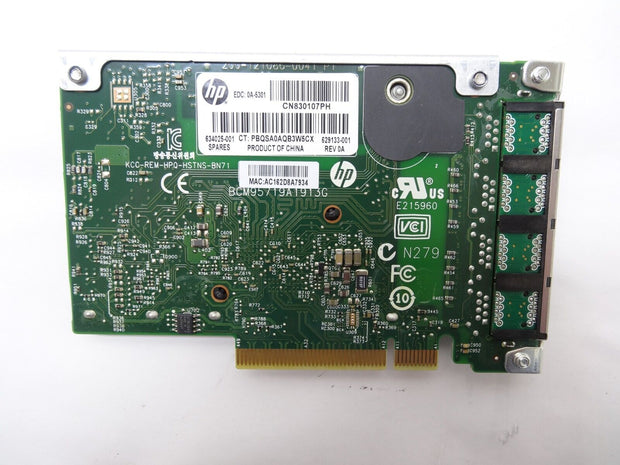 Lot of 3 HP Ethernet PCI Express Network Adapter 629133-001