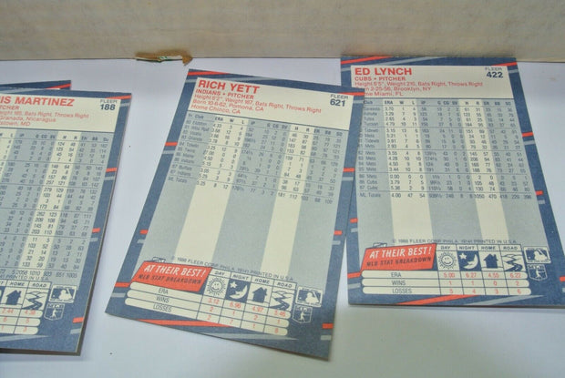 1988 Fleer Baseball 600+ Trading Card Series & Logo Stickers (Green Factory Box)