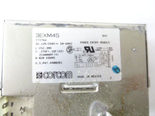 Corcom 3EXM4S Power Entry Module F7276A