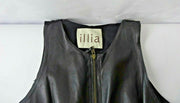 illia Black Leather Vest Women's Size Ten RN: 101-161779