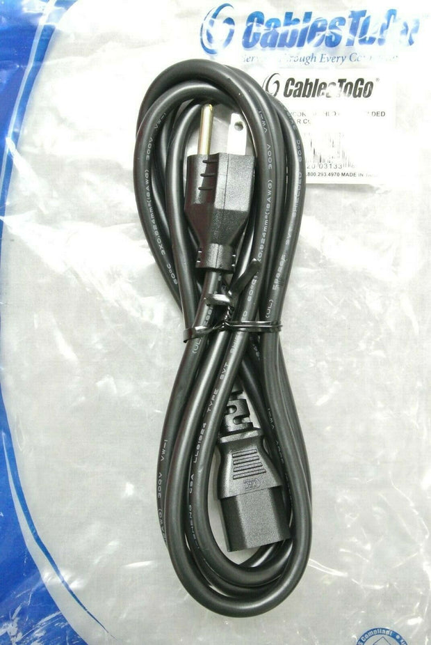 CablesToGo 6 Ft. Shielded Power Cord 03133 DPWCORD06SHLD - Lot of 16
