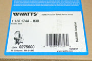 WATTS 1-1/4" 174A-030 Pressure Safety Relief Valve, Model M1, 30 PSI, 0275600