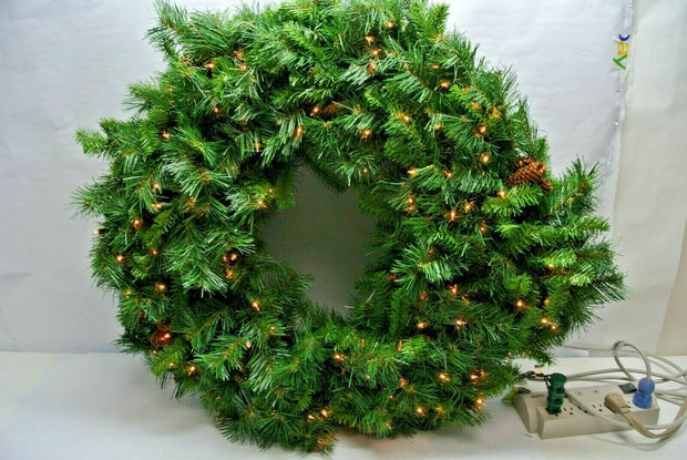 Vickerman 42" Cheyenne Pine Wreath w/ 100 Dura-Lit Lights A801043