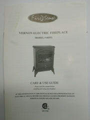 Fire Sense Vernon Electric Fireplace Stove 60351 Heater 1350 W