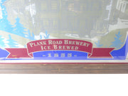 Vintage Framed Ice House Plank Road Brewery Print