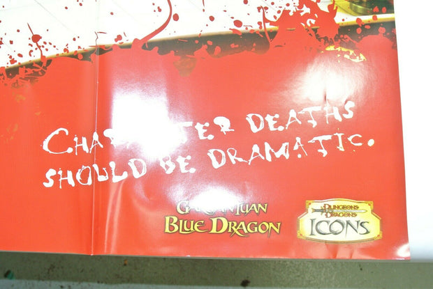 Dungeons and Dragons Icons Retailer Gargantuan Blue Dragon Promo Poster 2007