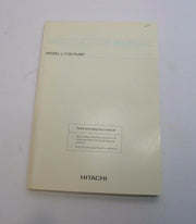 Hitachi L-7100 Pump Instruction Manual