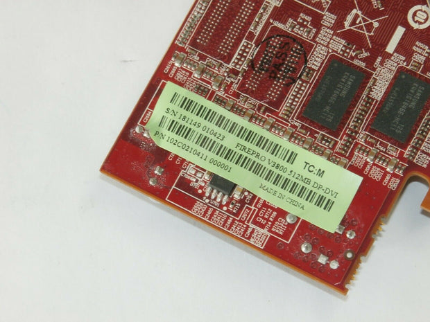 AMD FirePro V3800 512MB DVI Display Port GDDR3 Low Profile Graphics Card