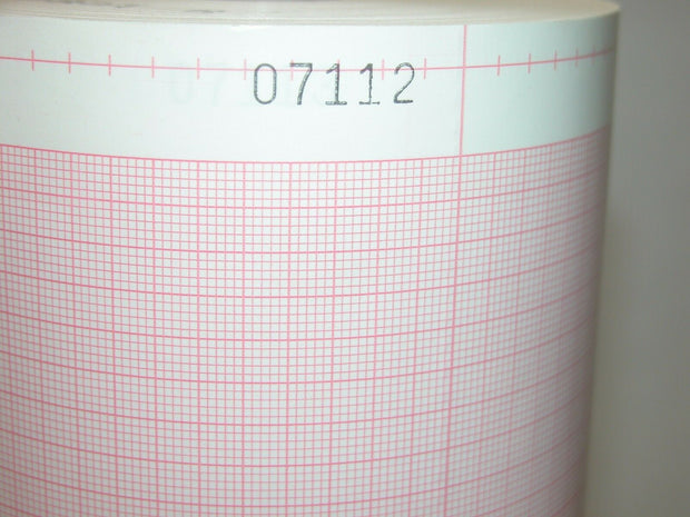 Gould 3 Channel Pressure Ink Recording, Numbered, Perforated Paper, 275 ft