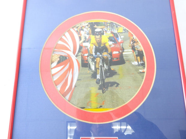 Vintage Lance Amrstrong Tour De France USPS Framed Print