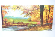 OCTOBER GOLD by Robert Wood, 24" x 12" Vintage Lithograph Print (P-826)