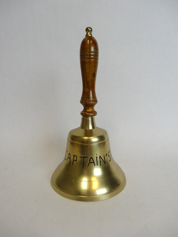 Vintage Brass "Captain's Table" 10" Dinner Bell