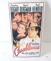 Vintage Metal Tack Casablanca Movie Poster