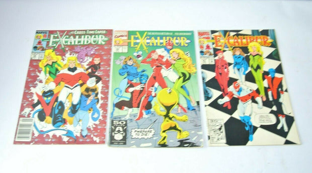 Lot of (3) Marvel Comics Excalibur Issues #18, #42, & 47- Excellent condition!