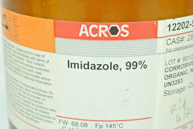 Acros Imidazole, 99% CAS 288-32-4 OPENED Approx 100g