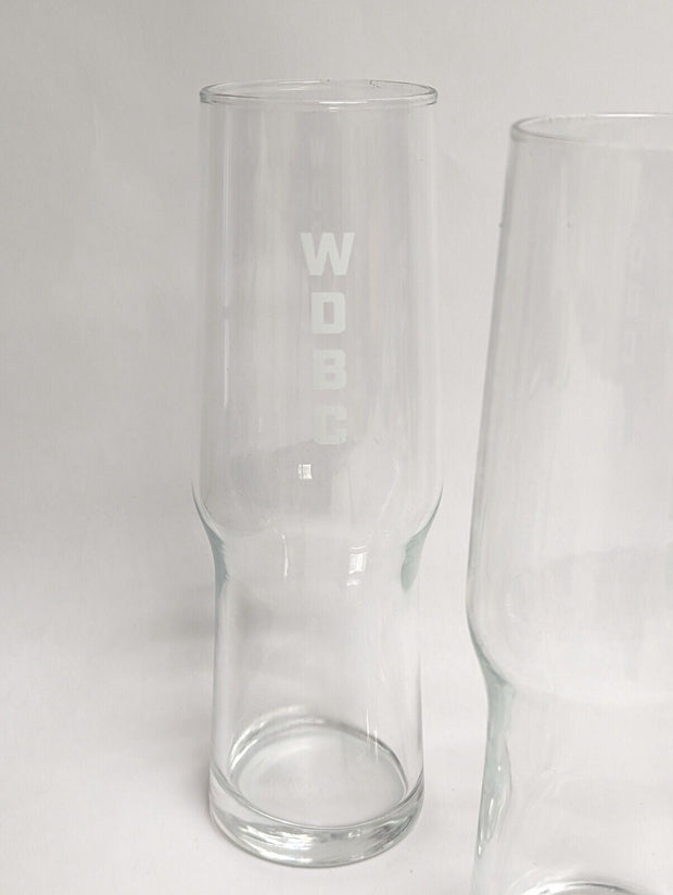 Working Draft Beer Co. WDBC Madison Wisconsin Beer Glass - Lot of 4