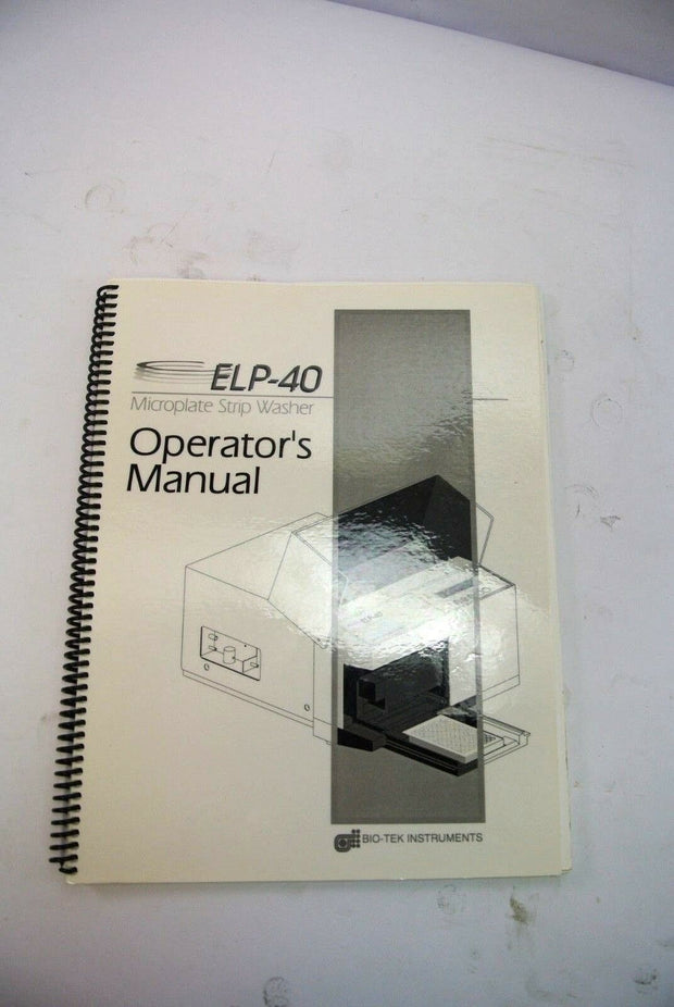 Bio-Tek ELP-40 Owners Manual