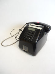Vintage Coin-Op Table Top Payphone Telephone - Black