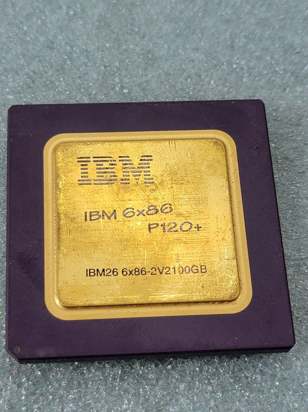 IBM 6x86 P120 PR100 IBM26 6x86-2V2100GB Rare Vintage Ceramic GOLD Processor