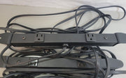 2 Outlet Under Table Mount Power Supply Strip 10A 120V, Desk Conference AV Etc