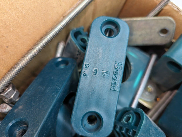 Box of STAUFF Clamp Bodies for Pipe, Hose, Conduits, Gr. 6, Polypropylene