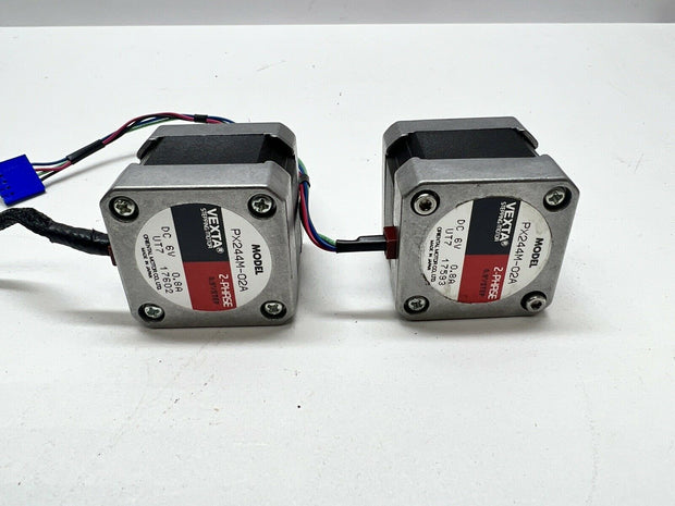 Lot of 4 Vexta 2-Phase 0.9 Stepper Motors 2- PX244M-03A 2- PX244-02A