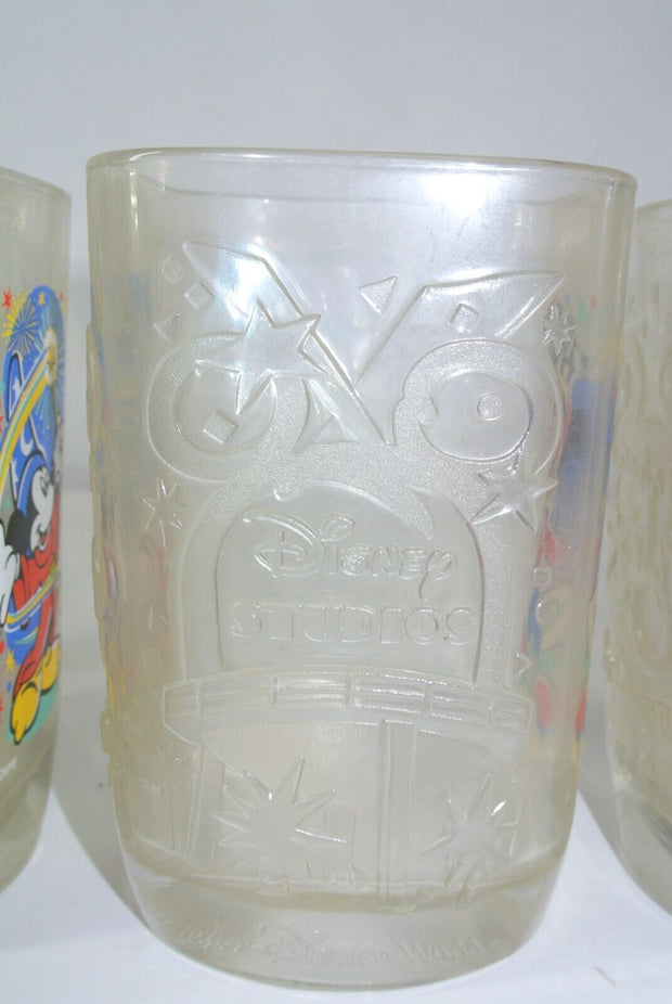 2000 McDonalds Disney World Celebration Mickey Mouse Complete Set of 4 Glasses